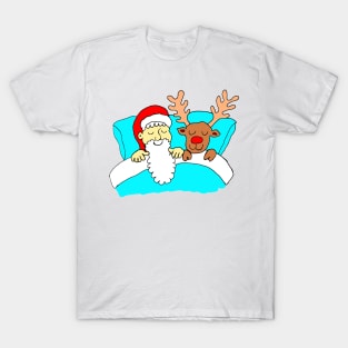 Santa and Rudolf on Boxing Day T-Shirt